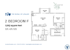 2 Bedroom F Floor Plan 2 Bedroom F Floor Plan